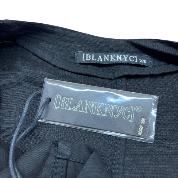 Blank NYC Drape Front Blazer Jacket Lightweight Black Size XS NWT - Picture 9 of 12